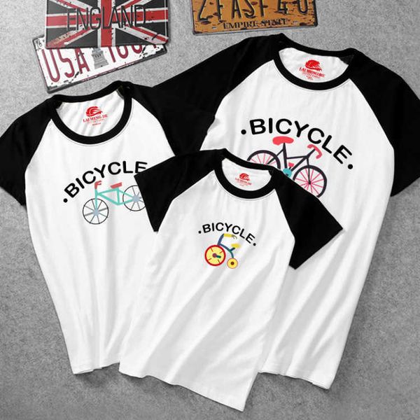 family look father mother and daughter clothes summer short sleeve tshirt letters casual cotton matching family outfits 210713, Blue
family look father mother and daughter clothes summer short sleeve tshirt letters casual cotton matching family outfits 210713, Blue