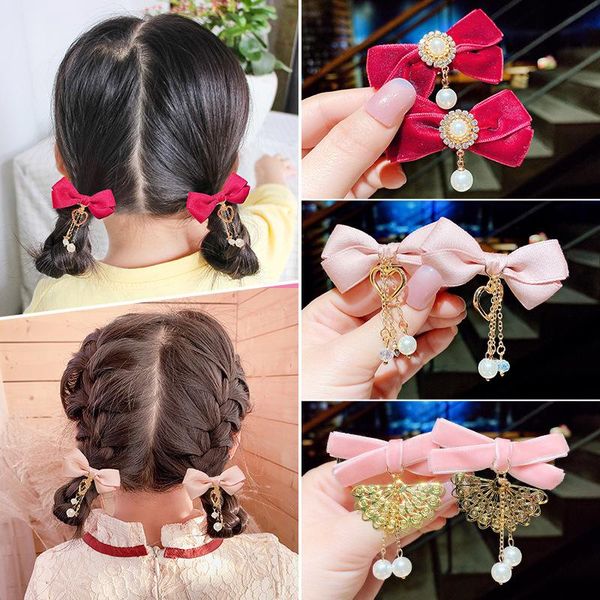 hair accessories velvet bow clip for children girls sweet peal pendant alloy tassel women hairpin fashion headwear elegant accessory, Slivery;white
hair accessories velvet bow clip for children girls sweet peal pendant alloy tassel women hairpin fashion headwear elegant accessory, Slivery;white