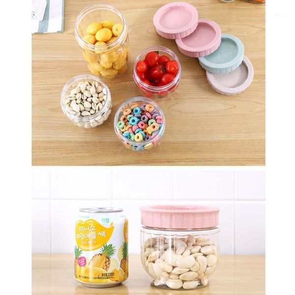 reusable mason jar kitchen grains sealed plastic transparent household storage tank seal fresh organizer bottles & jars
reusable mason jar kitchen grains sealed plastic transparent household storage tank seal fresh organizer bottles & jars