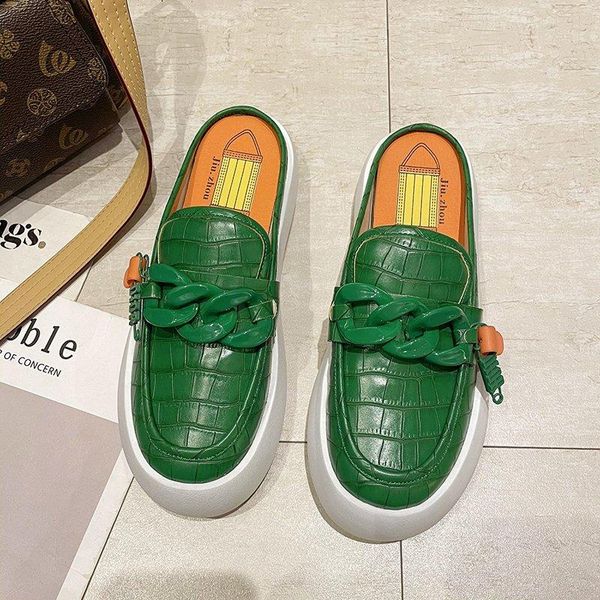 slippers women's sandals botou mueller shoes summer thick soles fashion leather instagram flip flops women sneakers, Black
slippers women's sandals botou mueller shoes summer thick soles fashion leather instagram flip flops women sneakers, Black