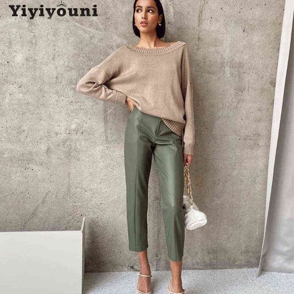 yiyiyouni high waisted pu leather pants women casual zipper-up straight trousers black white pockets female 211124
yiyiyouni high waisted pu leather pants women casual zipper-up straight trousers black white pockets female 211124