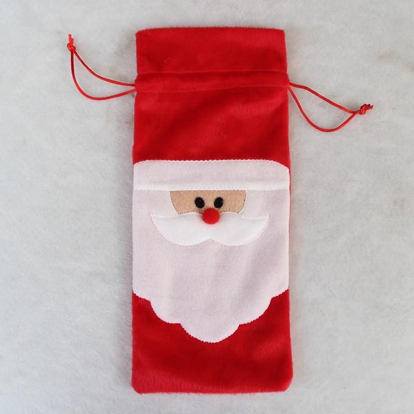 gift wrap red wine bottle cover bags christmas dinner table decoration santa claus year home party decors nin668
gift wrap red wine bottle cover bags christmas dinner table decoration santa claus year home party decors nin668