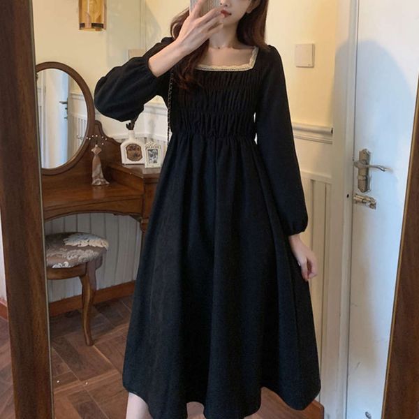 temperament small 2021 spring fat reducing mm foreign style age black large size women's collar pleated lace hem waist slim dress hot, Black;gray
temperament small 2021 spring fat reducing mm foreign style age black large size women's collar pleated lace hem waist slim dress hot, Black;gray