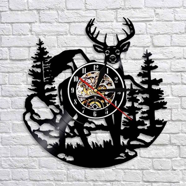 wall clocks animal deer cd record clock theme diy removable art watch black duvar saati home decorative room decor
wall clocks animal deer cd record clock theme diy removable art watch black duvar saati home decorative room decor
