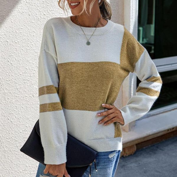 women's sweaters fashion women patchwork warm knitted sweater autumn winter long sleeve o neck color block knitwear pullovers female, White;black
women's sweaters fashion women patchwork warm knitted sweater autumn winter long sleeve o neck color block knitwear pullovers female, White;black