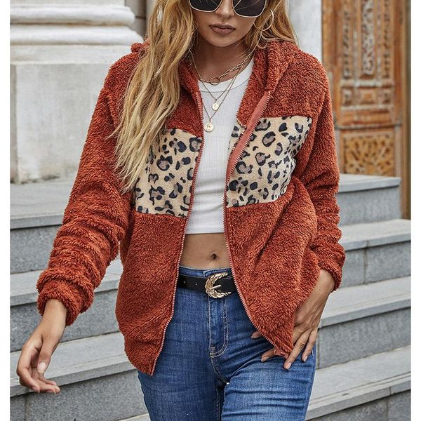 women's jackets winter woolen coat women double-faced fleece brown slim zipper hooded patchwork 2021 autumn casual loose female jacket, Black;brown
women's jackets winter woolen coat women double-faced fleece brown slim zipper hooded patchwork 2021 autumn casual loose female jacket, Black;brown