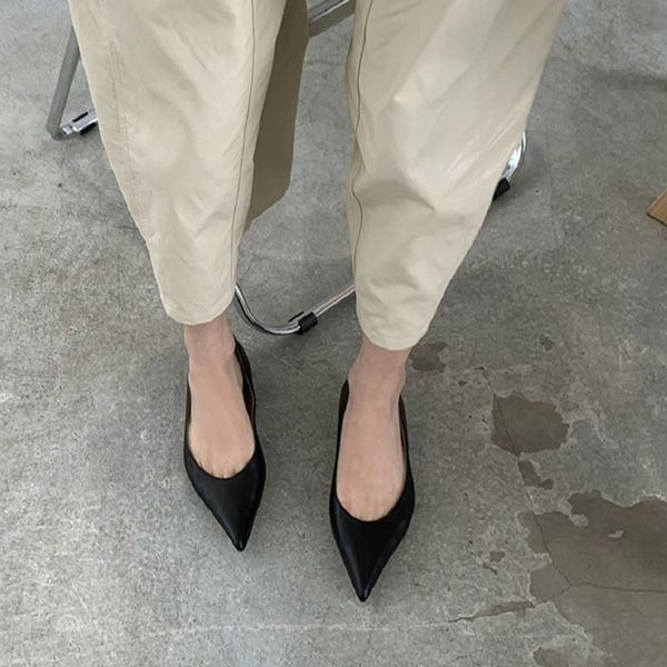 women's shoes fall mouth feminine apartments big size 33-46 black wtrr