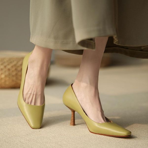 dress shoes women real leather high heel ladies fashion pointed wedding pump thin heels for women's footwear size 34-39, Black
dress shoes women real leather high heel ladies fashion pointed wedding pump thin heels for women's footwear size 34-39, Black
