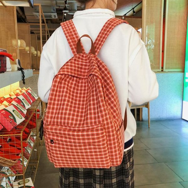 outdoor bags 2021 fashion lattice women backpack waterproof nylon female schoolbag for teenage girls travel bag mochila
outdoor bags 2021 fashion lattice women backpack waterproof nylon female schoolbag for teenage girls travel bag mochila
