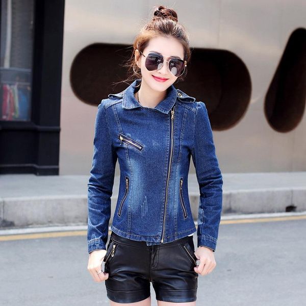 women's jackets turn-down collar slim women denim jacket fashion short overcoat zippers harajuku outerwear, Black;brown
women's jackets turn-down collar slim women denim jacket fashion short overcoat zippers harajuku outerwear, Black;brown