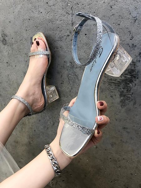 summer 2021 pvc word with high heel sandals fashion trend transparent with crystal heel women sandals, Black
summer 2021 pvc word with high heel sandals fashion trend transparent with crystal heel women sandals, Black