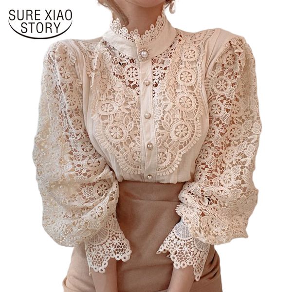 spring hollow out lace shirt women blusas mujer de moda 2021 office lady flower blouse stand collar button female clothing 210301, Black;gray
spring hollow out lace shirt women blusas mujer de moda 2021 office lady flower blouse stand collar button female clothing 210301, Black;gray