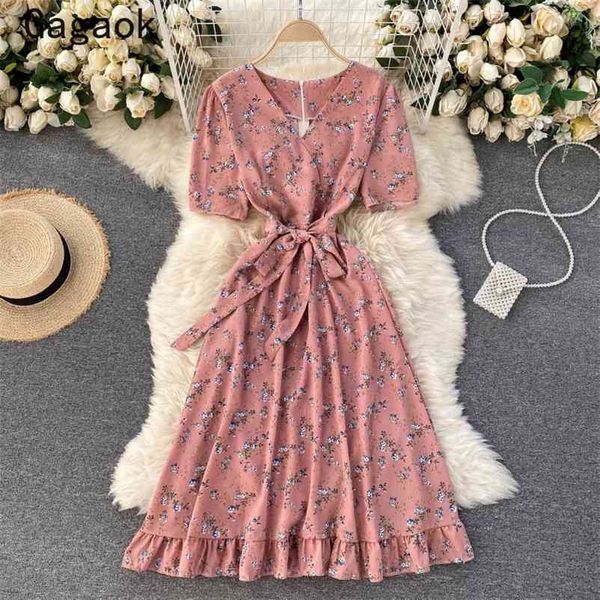 woman dress summer v-neck mid-calf ruffles floral print sweet dresses slim korean chic wild fashion vstidos 210531, Black;gray
woman dress summer v-neck mid-calf ruffles floral print sweet dresses slim korean chic wild fashion vstidos 210531, Black;gray