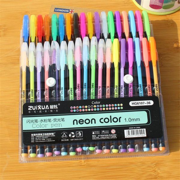 gel pens 36pcs neon colors ink 1mm pen artist art drawing painting flash marker highlighter set stationery school office supply
gel pens 36pcs neon colors ink 1mm pen artist art drawing painting flash marker highlighter set stationery school office supply