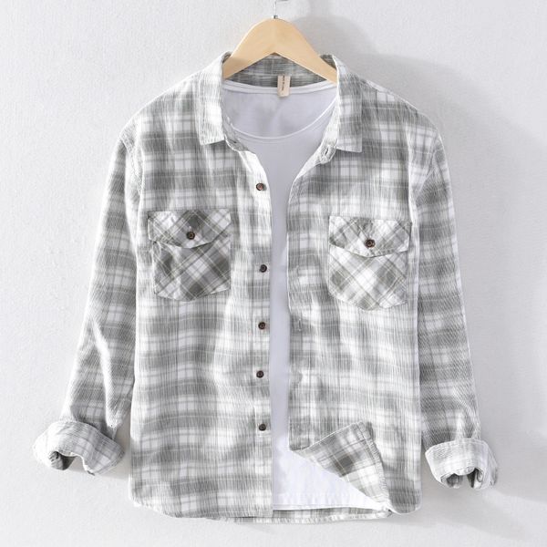 2021 new autumn and winter long-sleeved mens corduroy casual with pocket trend shirts for pure cotton plaid shirt men c2uz, White
2021 new autumn and winter long-sleeved mens corduroy casual with pocket trend shirts for pure cotton plaid shirt men c2uz, White