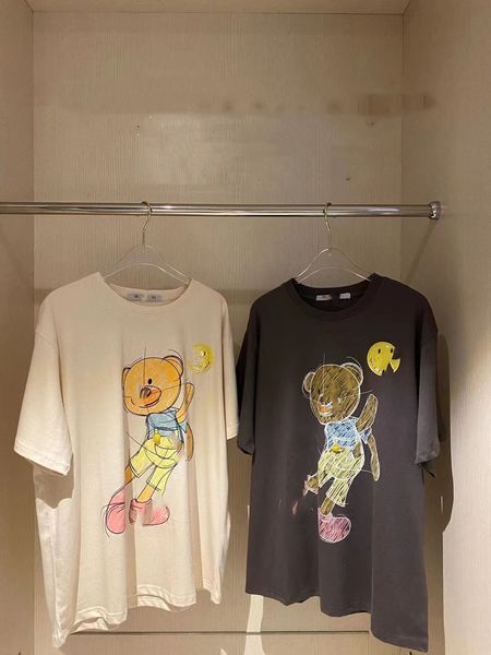 luxury design summer fashion printed bear short sleeve t-shirt loose, breathable and fashionable couple, White
luxury design summer fashion printed bear short sleeve t-shirt loose, breathable and fashionable couple, White