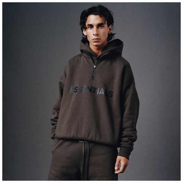 2021 fog winter new three-dimensional letter printed semi-cardigan zipper stand collar men's pullover hoodie t5sg, Black
2021 fog winter new three-dimensional letter printed semi-cardigan zipper stand collar men's pullover hoodie t5sg, Black