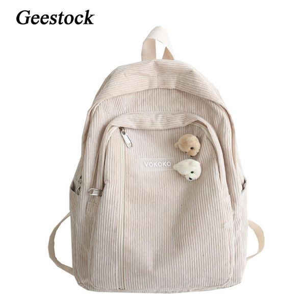 backpack geestock woman schoolbag for girls boys cute corduroy teenage luxury harajuku fashion lady lapbag student book pack
backpack geestock woman schoolbag for girls boys cute corduroy teenage luxury harajuku fashion lady lapbag student book pack
