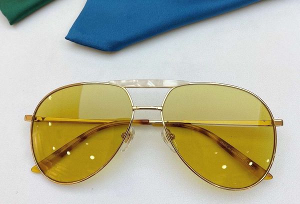 gold metal pilot sunglasses 0242 yellow lens sonnenbrille occhiali da sole men design sunglasses shades with box, White;black
gold metal pilot sunglasses 0242 yellow lens sonnenbrille occhiali da sole men design sunglasses shades with box, White;black