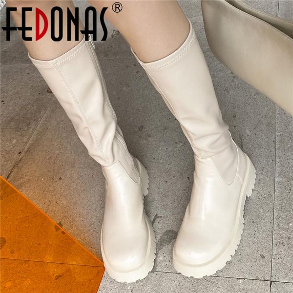 boots fedonas 2021 slim long stretch autumn winter women knee-high platforms thick heels splicing shoes woman arrival, Black
boots fedonas 2021 slim long stretch autumn winter women knee-high platforms thick heels splicing shoes woman arrival, Black