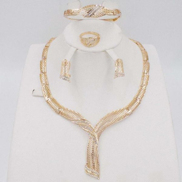 earrings & necklace african jewelry sets gold color trendy bracelet women set wedding accessories, Silver
earrings & necklace african jewelry sets gold color trendy bracelet women set wedding accessories, Silver