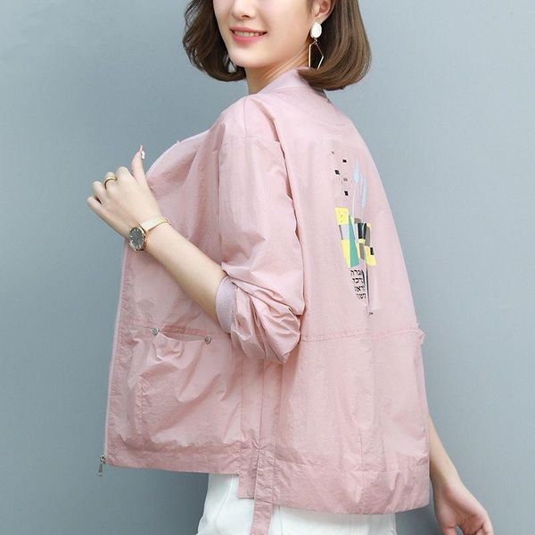 women's jackets korean fashion clothing 2021 print with zipper spring jacket all-match summer sunscreen coat thin veste femme, Black;brown
women's jackets korean fashion clothing 2021 print with zipper spring jacket all-match summer sunscreen coat thin veste femme, Black;brown