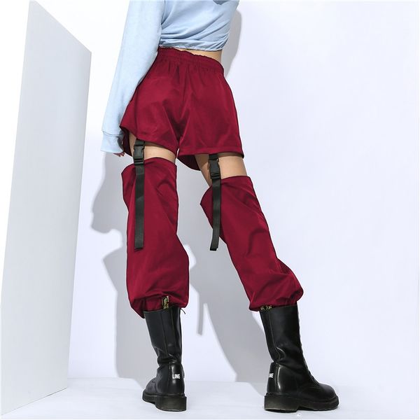 buckle up casual high waist trousers ladies solid korean harajuku cargo pants women streetwear summer sweatpants 2021, Black;white
buckle up casual high waist trousers ladies solid korean harajuku cargo pants women streetwear summer sweatpants 2021, Black;white