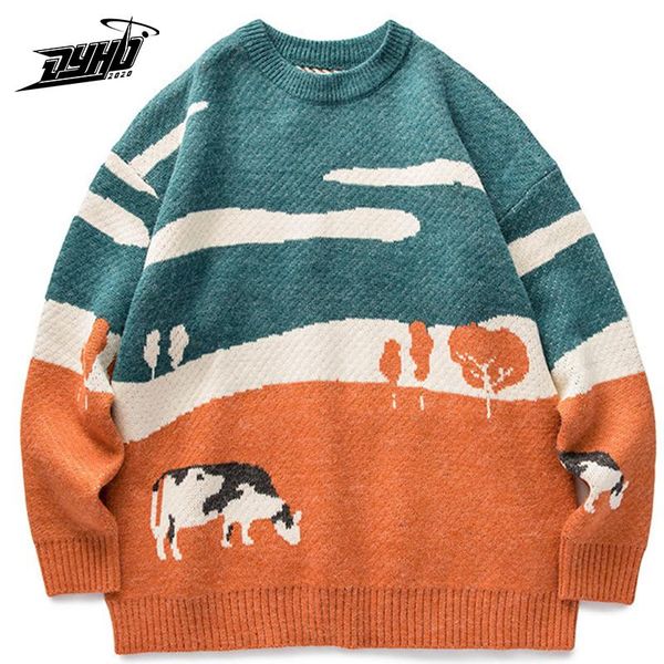 youth men vintage winter mens sweaters pullover japan style cows print casual harajuku 2021 korean fashion sweater women cotton, White;black
youth men vintage winter mens sweaters pullover japan style cows print casual harajuku 2021 korean fashion sweater women cotton, White;black