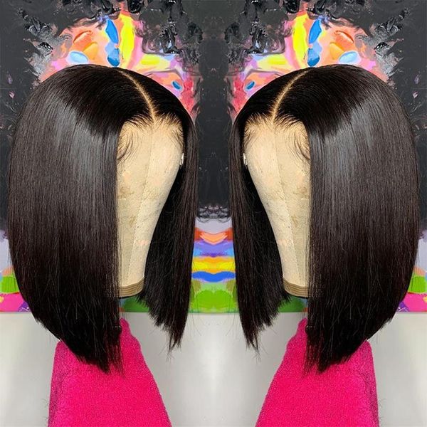 lace wigs straight bob human hair front for black women pre plucked 2x6 closure wig brazilian remy 130%, Black;brown
lace wigs straight bob human hair front for black women pre plucked 2x6 closure wig brazilian remy 130%, Black;brown