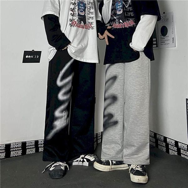 women's sweatpants men's clothes 2021 autumn korean ins dark high black savage waist graffiti casual loose pants straight fbwg, Black;white
women's sweatpants men's clothes 2021 autumn korean ins dark high black savage waist graffiti casual loose pants straight fbwg, Black;white