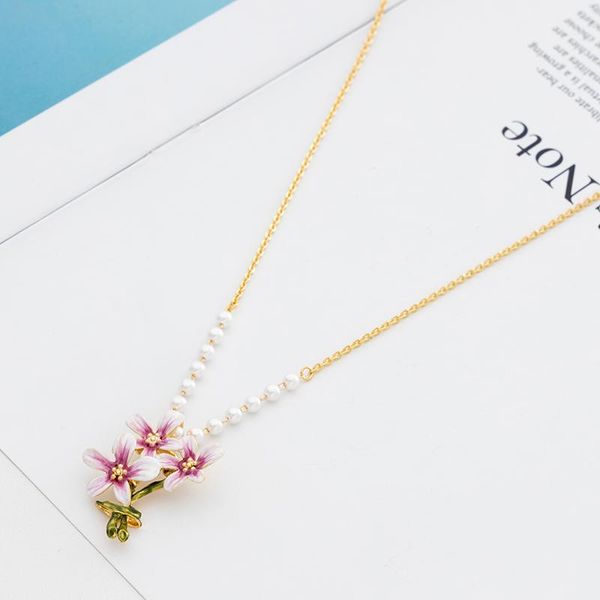 pendant necklaces jaeeyin arrive temperament exquisite elegant pearl pink flower metal chain necklace for lady banquet dance party holiday, Silver
pendant necklaces jaeeyin arrive temperament exquisite elegant pearl pink flower metal chain necklace for lady banquet dance party holiday, Silver