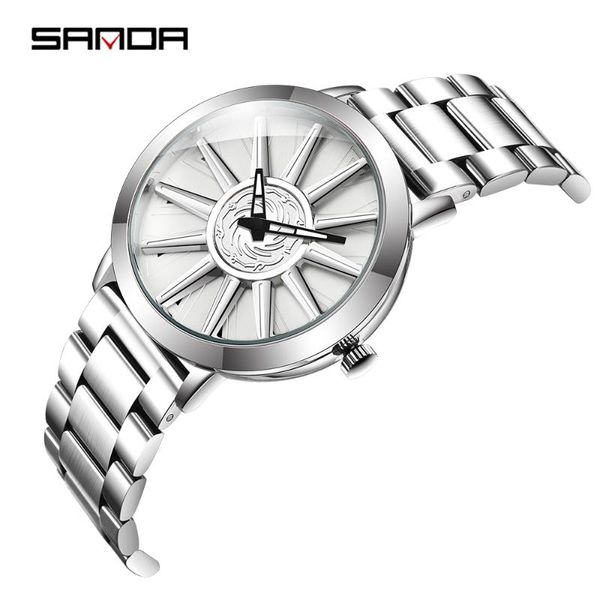 wristwatches sanda sell fashion cool men watch creative wheel shape rotating dial steel band quartz movement gift relogio masculino 1032, Slivery;brown
wristwatches sanda sell fashion cool men watch creative wheel shape rotating dial steel band quartz movement gift relogio masculino 1032, Slivery;brown