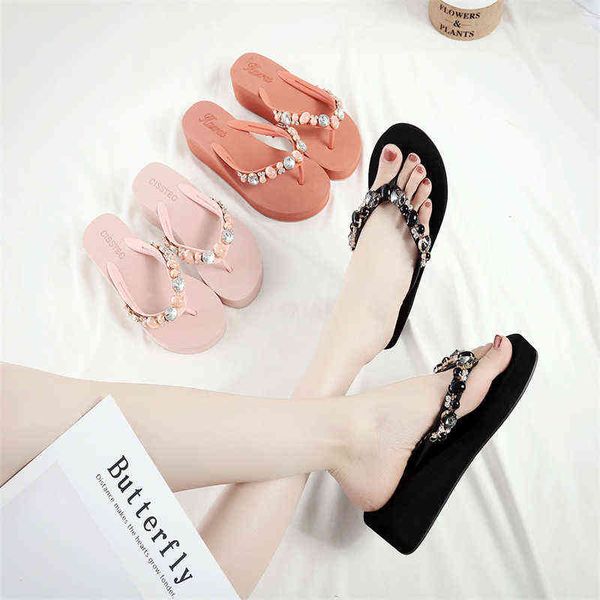 summer women slippers soft non-slip slides home eva female rhinestones seaside beach flip flops sandals bath bathroom slippers y220307, Black
summer women slippers soft non-slip slides home eva female rhinestones seaside beach flip flops sandals bath bathroom slippers y220307, Black