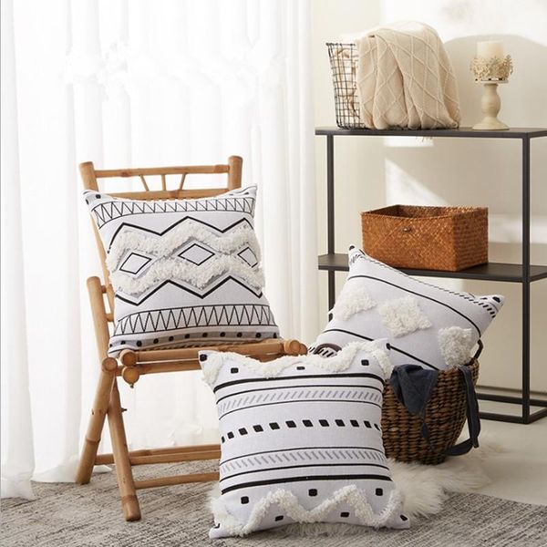 cushion/decorative pillow white black moroccan cushion cover boho ethnic embroidery 45x45cm home decoration sofa pillowcase pillowsham
cushion/decorative pillow white black moroccan cushion cover boho ethnic embroidery 45x45cm home decoration sofa pillowcase pillowsham