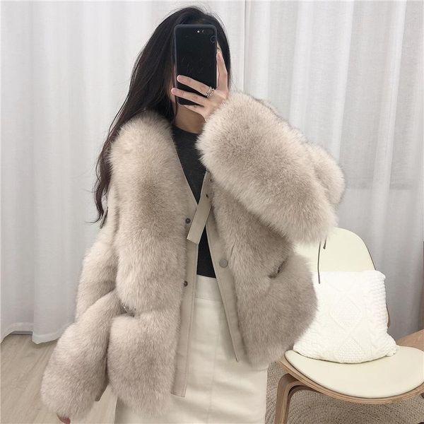 women's leather & faux haining fur coat locomotive mao wind of fund 2021 winter sheep show thin female fashion, Black
women's leather & faux haining fur coat locomotive mao wind of fund 2021 winter sheep show thin female fashion, Black
