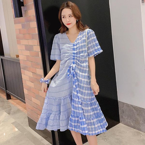 maternity dresses dress 2021 summer v- neck short sleeve for pregnant women pregnancy plaid drawstring clothes, White
maternity dresses dress 2021 summer v- neck short sleeve for pregnant women pregnancy plaid drawstring clothes, White