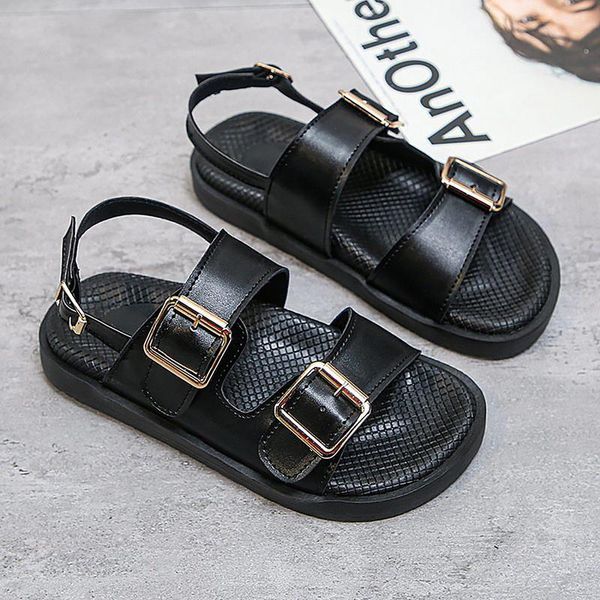 sandals 2021 casual women fashion leather platform shoes metal buckles summer beach ladies non slip flat slides handmade, Black
sandals 2021 casual women fashion leather platform shoes metal buckles summer beach ladies non slip flat slides handmade, Black
