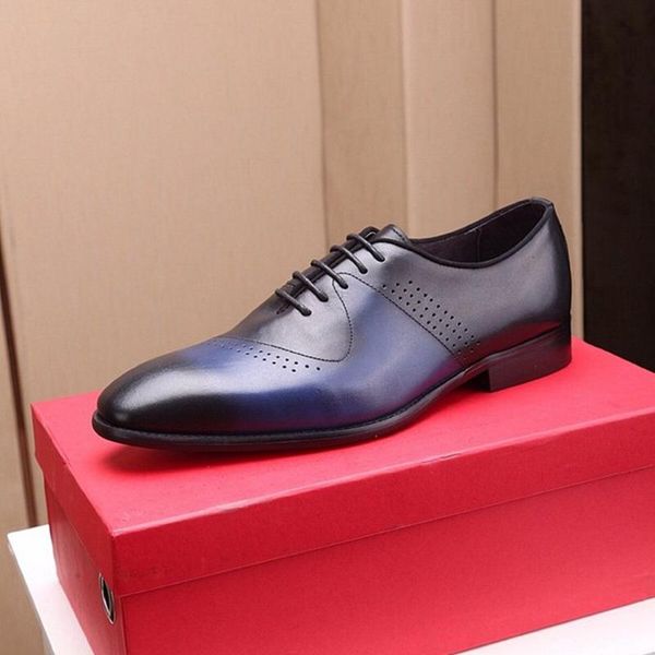 dress shoes cowhide leather men comfortable non-slip lace up formal british classic single, Black
dress shoes cowhide leather men comfortable non-slip lace up formal british classic single, Black