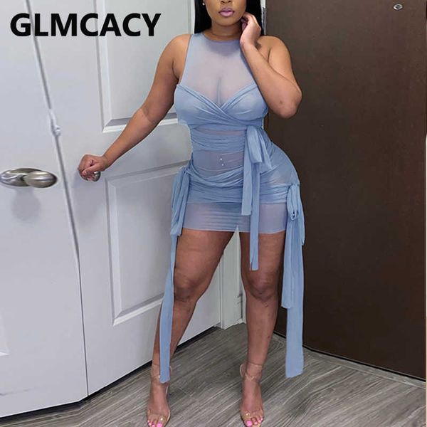 women sleeveless mesh bodycon dress belt detail night out club paprty mini dresses 210702, Black;gray
women sleeveless mesh bodycon dress belt detail night out club paprty mini dresses 210702, Black;gray
