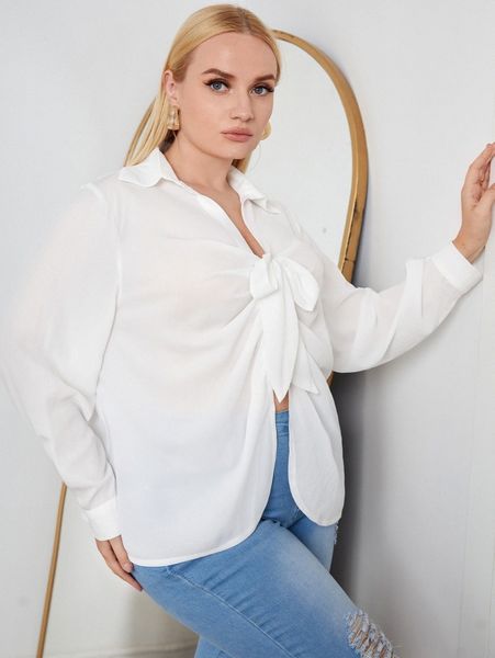 lesdomakeup x squad plus solid tie front blouse k1sj#, Black
lesdomakeup x squad plus solid tie front blouse k1sj#, Black