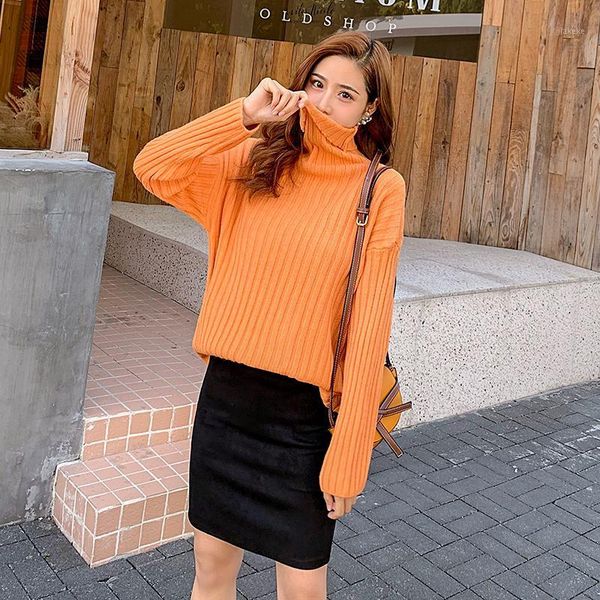 turtleneck sweaters long sleeve women pullover knit sweater thick loose lazy sweater female winter 20191, White;black
turtleneck sweaters long sleeve women pullover knit sweater thick loose lazy sweater female winter 20191, White;black