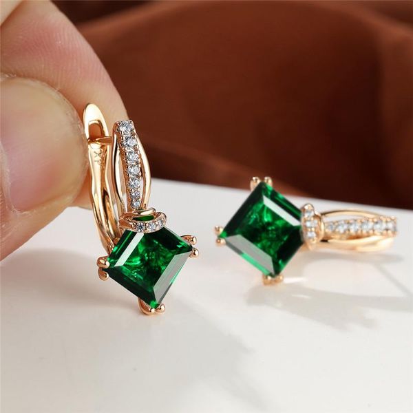 hoop & huggie rose gold color engagement earrings female luxury rainbow crystal charm multicolor square stone for women, Golden;silver
hoop & huggie rose gold color engagement earrings female luxury rainbow crystal charm multicolor square stone for women, Golden;silver