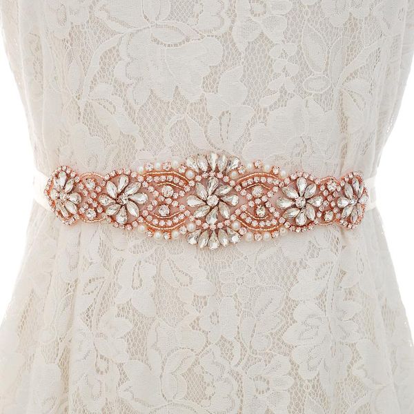 wedding sashes sesthfar rose gold crystal belt beaded bridal sash rhinestones for dresses, White
wedding sashes sesthfar rose gold crystal belt beaded bridal sash rhinestones for dresses, White