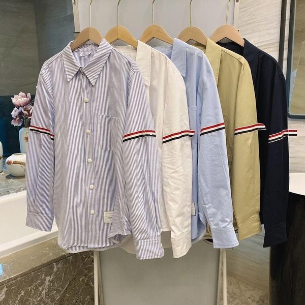 men's casual shirts 2021 fashion brand men long sleeve shirt spring autumn stripes cotton solid clothing, White;black
men's casual shirts 2021 fashion brand men long sleeve shirt spring autumn stripes cotton solid clothing, White;black