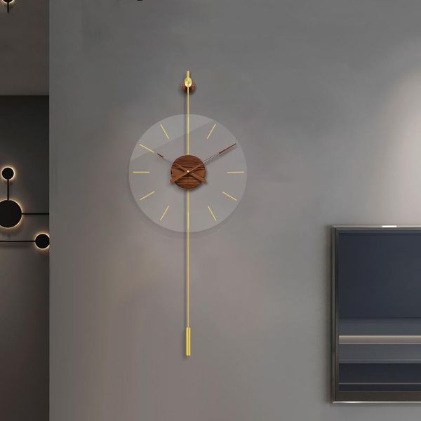 83*35cm simple fashionable living room wall clock in spain light luxury wall decoration watch porch creative silent clock
83*35cm simple fashionable living room wall clock in spain light luxury wall decoration watch porch creative silent clock