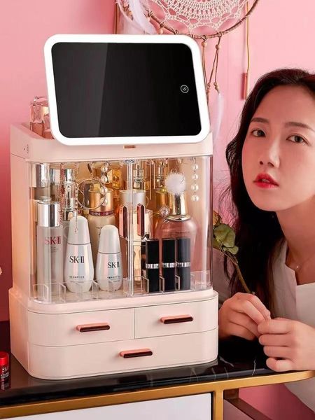 storage boxes & bins led light cosmetic box makeup organizer jewelry nail polish lipstick container deskdrawer beauty case
storage boxes & bins led light cosmetic box makeup organizer jewelry nail polish lipstick container deskdrawer beauty case