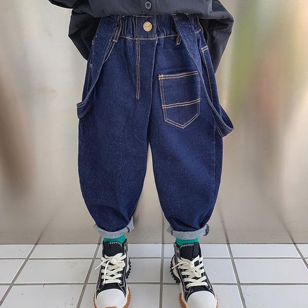 trousers children's clothing boys suspenders jeans warm winter pants 2021 casual, Blue
trousers children's clothing boys suspenders jeans warm winter pants 2021 casual, Blue