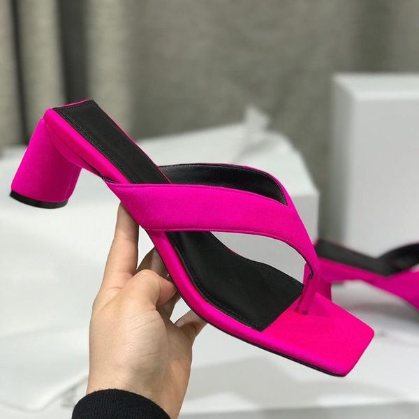 slippers cloth thick heel flip-flops open toe fashion women mules designer slip on summer slides rosy sandals shoes, Black
slippers cloth thick heel flip-flops open toe fashion women mules designer slip on summer slides rosy sandals shoes, Black
