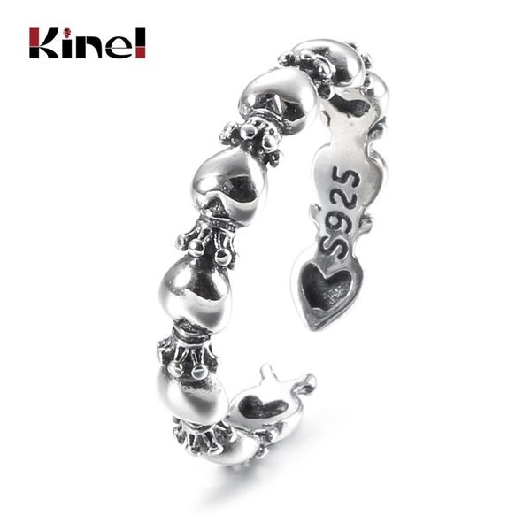 cluster rings kinel authentic finger heart ring sterling silver 925 for women steam punk vintage jewelry, Golden;silver
cluster rings kinel authentic finger heart ring sterling silver 925 for women steam punk vintage jewelry, Golden;silver
