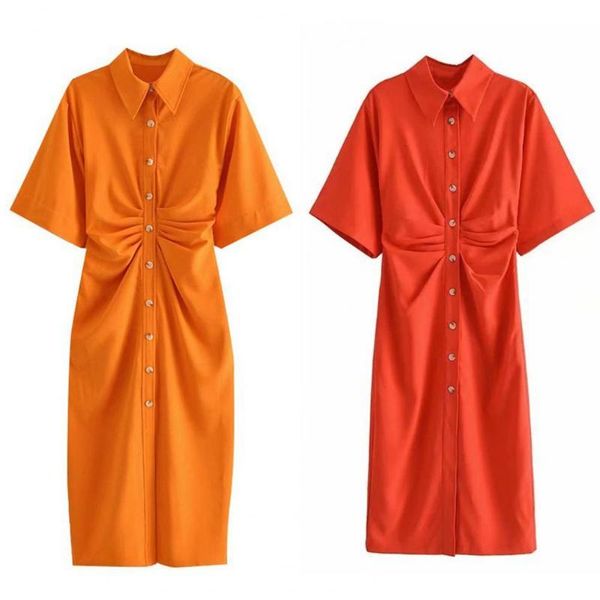casual dresses summer women dress fashion shirt pure colour midi button-up turn-down collar cloth short sleeve female vestidos, Black;gray
casual dresses summer women dress fashion shirt pure colour midi button-up turn-down collar cloth short sleeve female vestidos, Black;gray